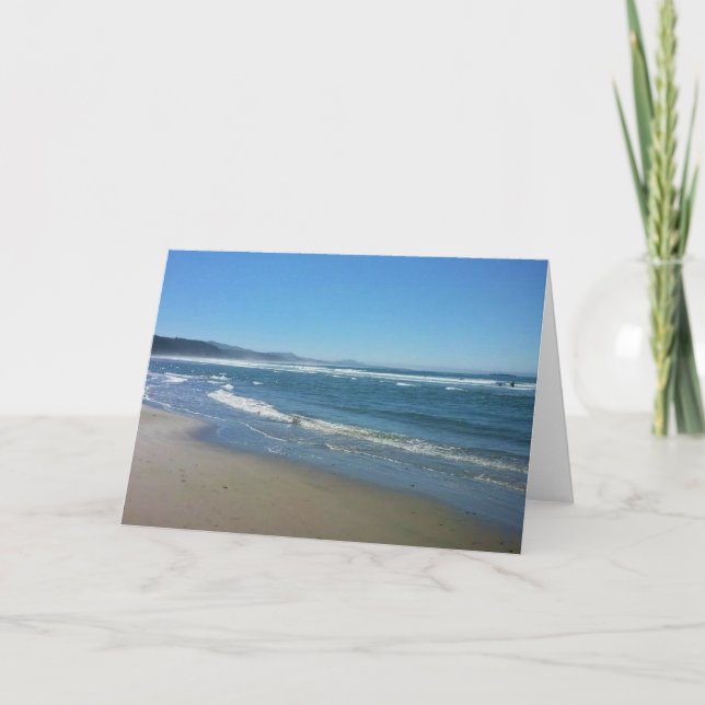 Cartão Agate Beach, Oregon (Frente)