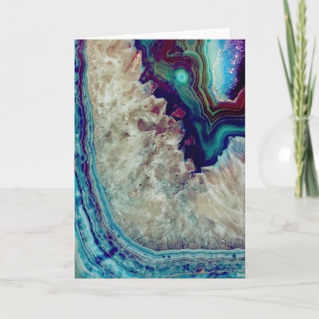 Cartão Agate multicolore (Frente)