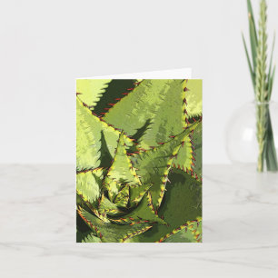 Cartão agave verde