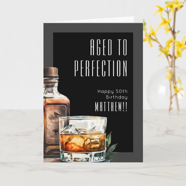 Cartão Aged To Perfection Birthday (Flor Amarela)