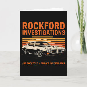 Cartão Agência de Detetive Rockford - Arquivos de Rockfor