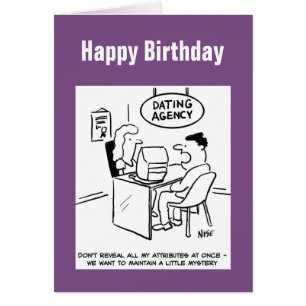 Cartão Agência de namorando - não revelar todos os meus