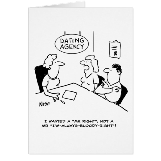 Cartão Agência de namorando - Sr. Direito (Frente)
