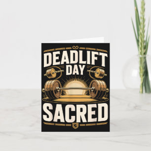Cartão Agência Governamentaldlift Dia É Powerlifter Sagra