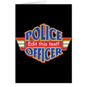 Cartão Agente da polícia feito sob encomenda