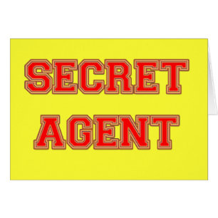 Cartão Agente secreto