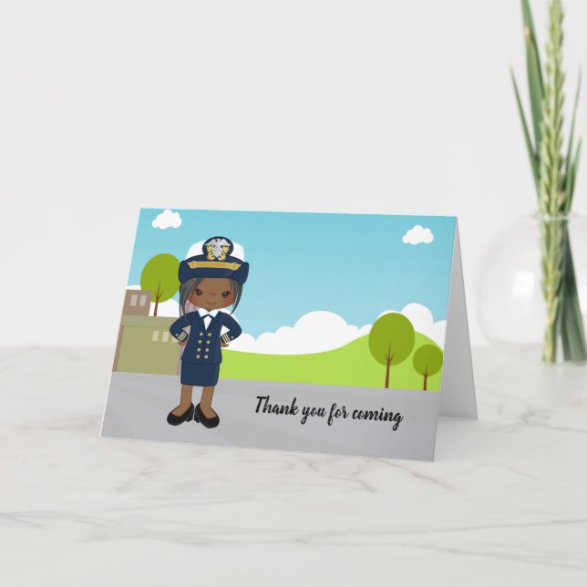 Cartão agente uniforme marinho (Frente)