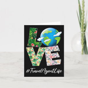Cartão Agente viagem Love World Earth Day 52º aniversário