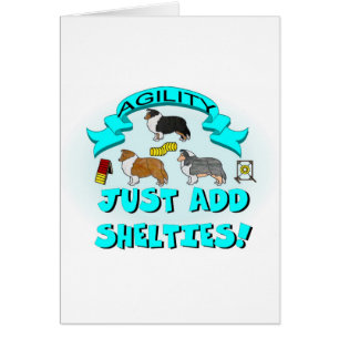 Cartão Agilidade - apenas adicione Shelties