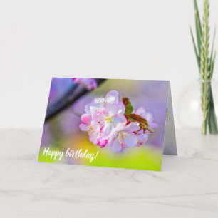 Cartão Aglomerado Global De Incríveis Flores De Sakura Ro