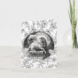 Cartão Agnus Dei Cordeiro de Deus