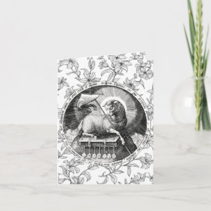 Cartão Agnus Dei Cordeiro de Deus