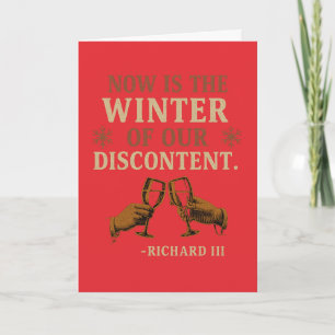 Cartão Agora é o Inverno do Descontentamento