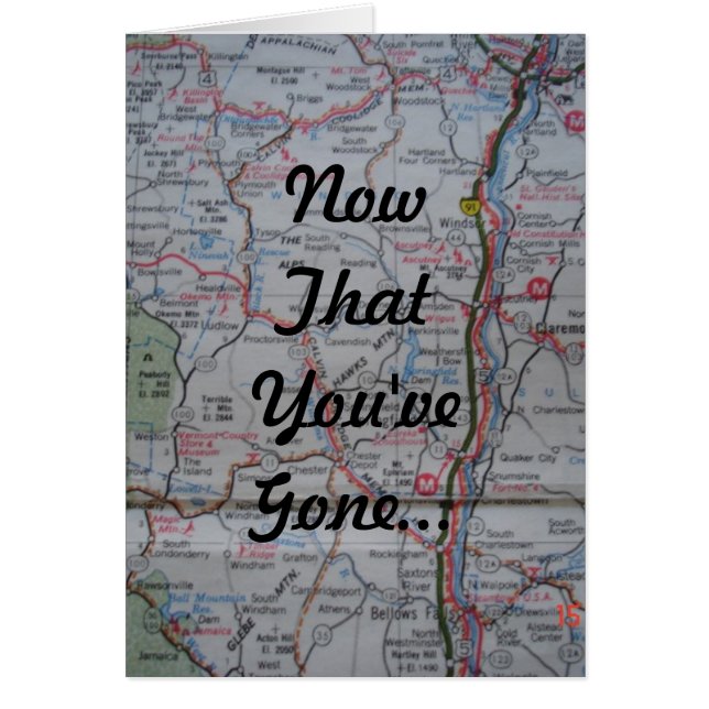 Cartão Agora que você foi (Frente)