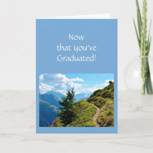 Cartão Agora que você se graduou no topo do mundo