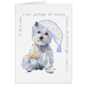 Cartão Agradável Dreams Westie