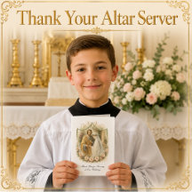 Agradecimento ao Servo do Altar de Casamento Catól