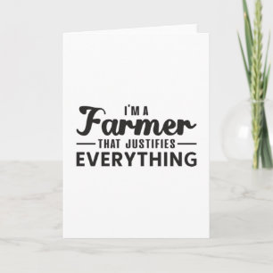 Cartão Agricultura fazenda Encantando Engraçada Ideia de