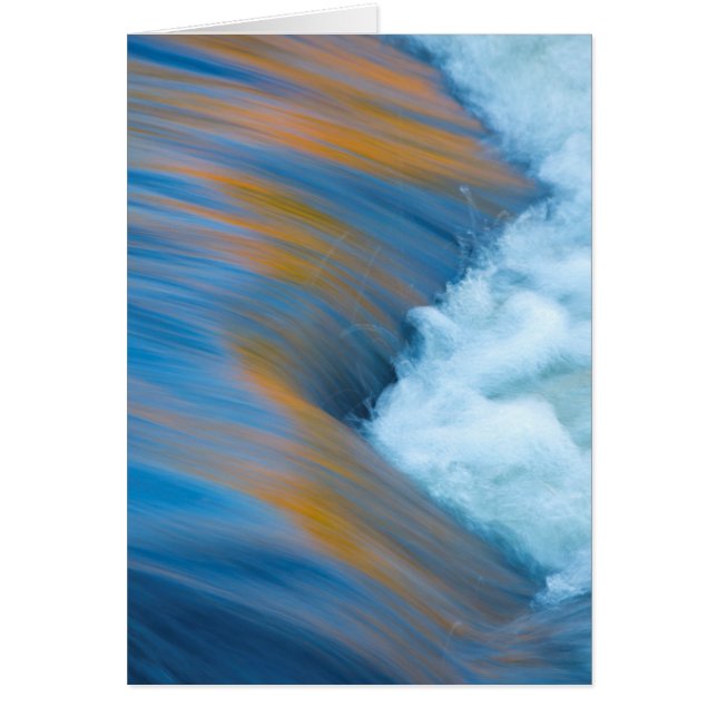 Cartão Água azul abstrata, Canadá (Frente)