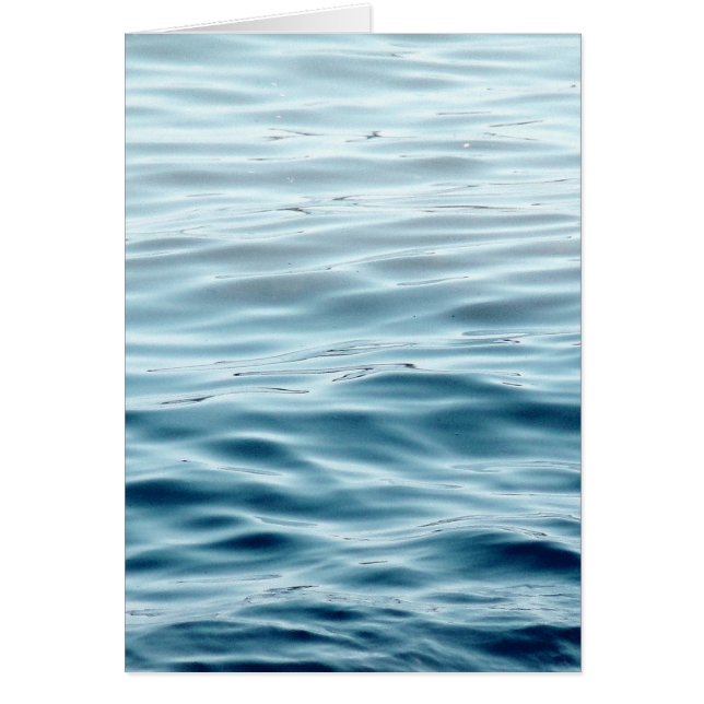 Cartão Água azul ondulada (Frente)