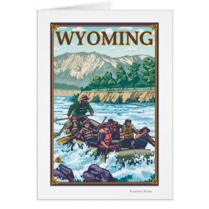 Cartão Água branca que transporta - Wyoming