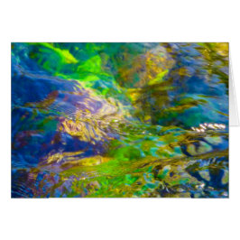 Cartão Água de primavera clara