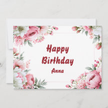 Água de Rosa Rosa Personalizada em Moldura para An