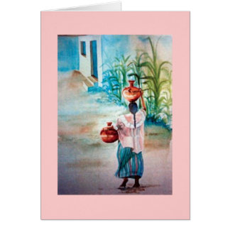 Cartão Água do carregando