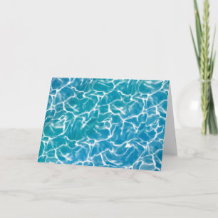 Cartão Água do mar azul