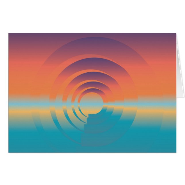 Cartão água e horizonte (Frente Horizontal)