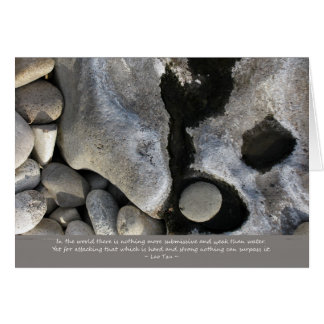 Cartão Água e pedra