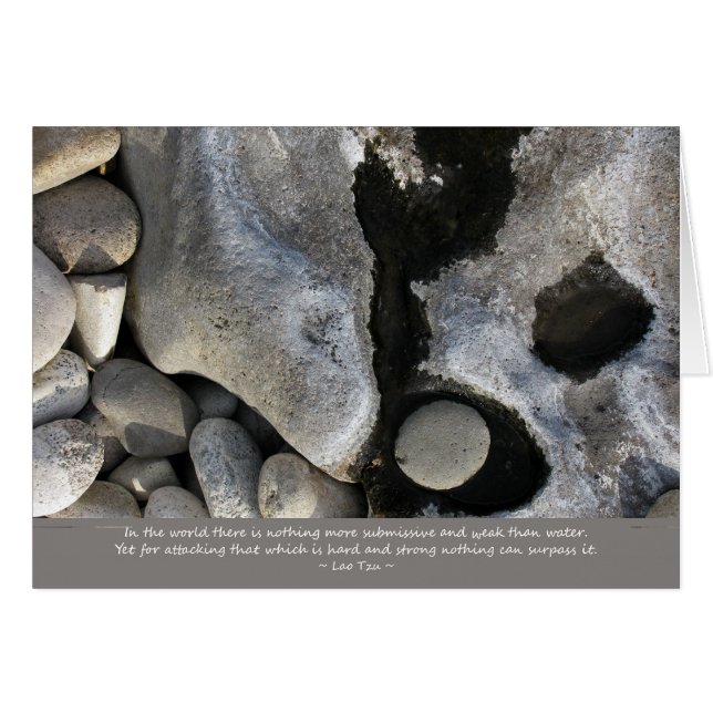 Cartão Água e pedra (Frente Horizontal)