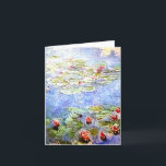 Cartão Água Lillies Notecard de Claude Monet<br><div class="desc">Água Lillies Notecard de Claude Monet</div>