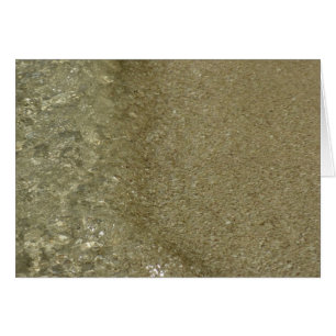 Cartão Água na fotografia da Abstrato da Beach II