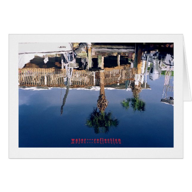 Cartão água...reflexão (Frente Horizontal)