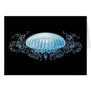 Cartão Água-viva Haeckel Personalizável