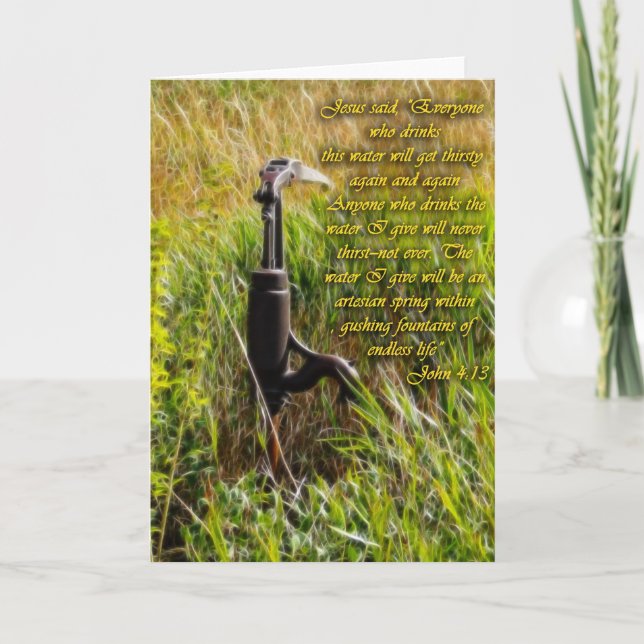 Cartão Água viva John 4 Inspiron (Frente)