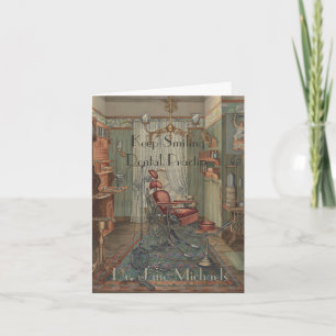 Cartão Aguarela da prática dental do dentista dos