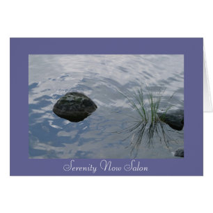 Cartão Águas calmas profundas