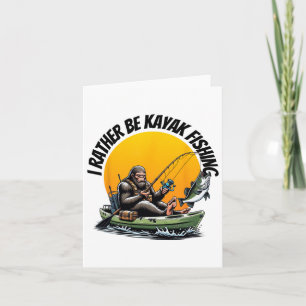 Cartão Águas Costeiras Engraçadas Transando Pé-Grande Kay