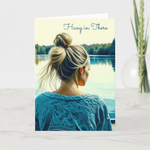 Cartão Aguente firme Passando pelo Duro