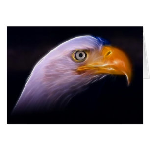 Cartão Águia americana patriótica americana, símbolo