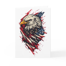 Águia Americana Patriótica Vintage 4 de Julho