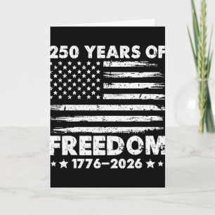 Cartão Águia e Bandeira 250 Anos 1776-2026 250º Aniversár