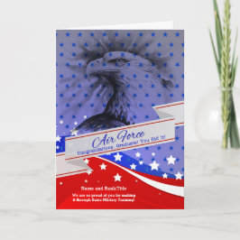 Cartão Águia Formando Americana da Força Aérea BMT