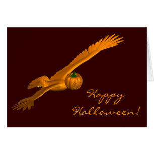 Cartão Águia Halloween