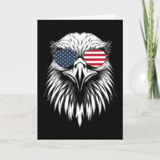 Cartão Águia Legal Bandeira Americana Dos EUA 4 De Julho 