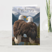 Águias americanas de aniversário em um galho