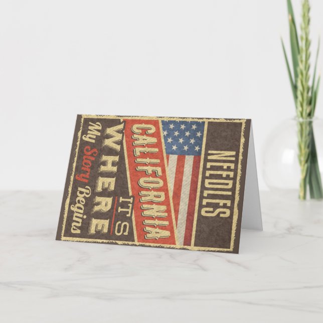 Cartão Agulha California (Frente)