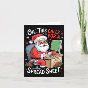 Cartão Ah, Isso Pede Um Papai Noel De Planilha Excel Engr